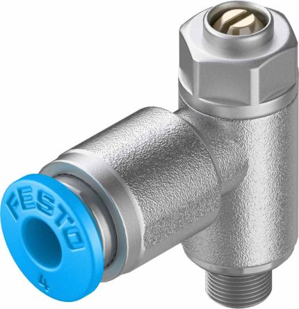 Festo GRLA Series Tube Exhaust Valve, 4mm Tube Inlet Port X M5 Male Outlet Port X 4mm Tube Outlet Port, 193138