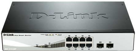 D-Link Switch Ethernet DGS-1210-08P, 10 Ports