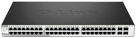D-Link Switch Inteligente Para Montaje En Rack, 52 Puertos, Gigabit, 10/100/1000Mbit/s, 48 RJ45, 4 SFP