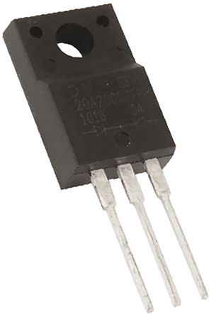 DiodesZetex THT Schottky Diode Gemeinsame Kathode, 300V / 30A, 3-Pin TO-220F