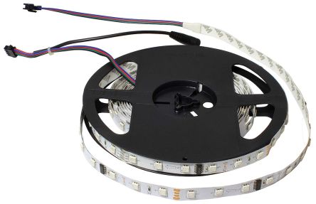 PowerLED Digital RGBD Colour-Chasing LED-Streifen, Blau, Grün, Rot, 5m X 12mm 12V Dc 48LEDs/M IP20