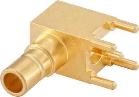 Rosenberger, Plug PCB Mount SMB Connector, 50Ω, Solder Termination, Right Angle Body