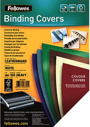Fellowes White A4 Binding Cover