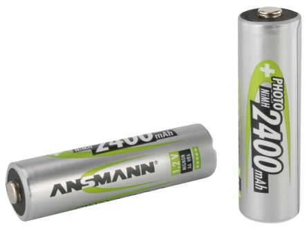 Ansmann Batteries AA Rechargeables 2.4Ah, NiMH, 1.2V
