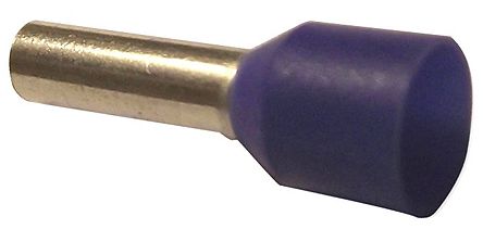 JST GWE Aderendhülsen Bis 2.5mm², Stift ø 2.2mm, Blau, PP, 8mm, 14mm, Isoliert, 14AWG Max.