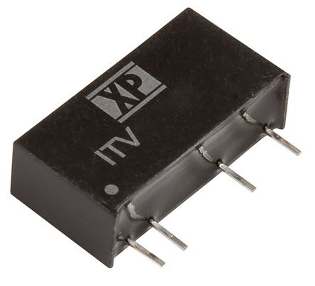 XP Power ITV DC-DC Converter, 15V Dc/ 66mA Output, 4.5 → 5.5 V Dc Input, 1W, Through Hole, +105°C Max Temp -40°C