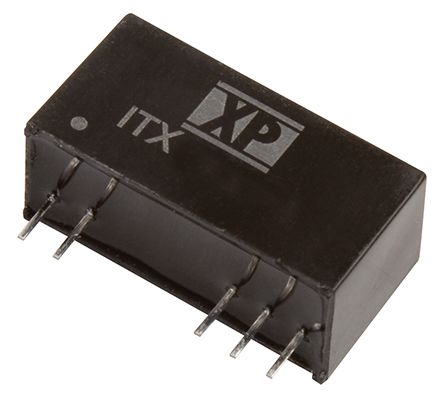 XP Power ITX DC-DC Converter, 12V Dc/ 500mA Output, 4.5 → 9 V Dc Input, 6W, Through Hole, +90°C Max Temp -40°C