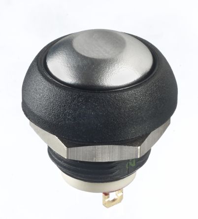 APEM IS Series Series Push Button Switch, Momentary, Panel Mount, 13.6mm Cutout, SPST, 32/48V Dc, IP67