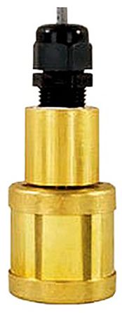Gems Sensors 浮球开关垂直, 单刀单掷，常闭, 黄铜主体, 浮动装置+110 (Oil) °C, +82 (Water) °C