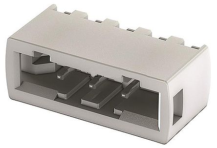 HARTING Conector De Montaje En PCB Macho De 2 Vías, Paso 2.54mm, 6A, De Color Blanco, Montaje Montaje En Orificio