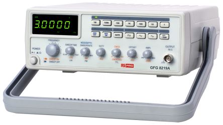 RS PRO Funktionsgenerator & Zähler, Wobbler 0.3Hz → 3MHz Digitalfrequenz, FM-moduliert, ISO-kalibriert