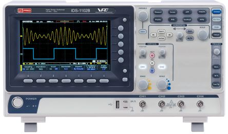 RS PRO IDS1102B Oszilloskop 2-Kanal Analog 100MHz, DKD/DAkkS-kalibriert USB