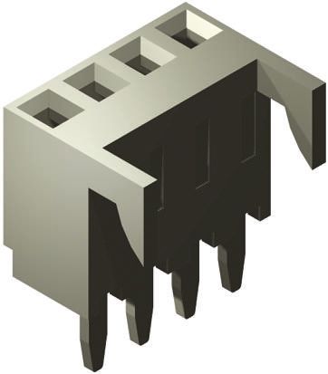 Molex Connecteur Femelle Pour CI, 6 Contacts, 1 Rangée, 2.54mm, Traversant, Droit