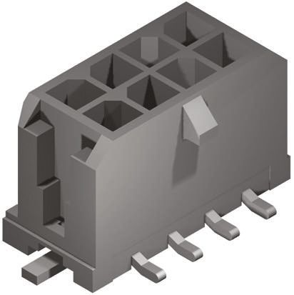 Molex Micro-Fit 3.0 Leiterplatten-Stiftleiste Gerade, 8-polig / 2-reihig, Raster 3.0mm, Kabel-Platine,