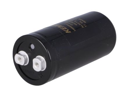 KEMET Condensador Electrolítico Serie ALS31, 0.1F, ±20%, 25V Dc, Mont. Roscado, 51 (Dia.) X 105mm, Paso 22.2mm