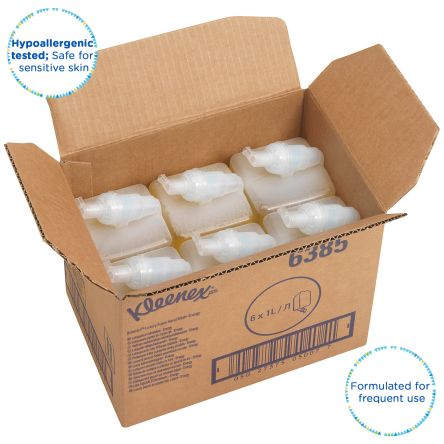 Kimberly Clark Kleenex Energy Schäumender Handreiniger Parfümiert, Kassette, Gelb, 6 X 1 L