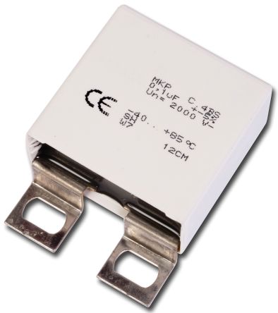 KEMET C4BS Polypropylene Film Capacitor, 1 KV Dc, 600 V Ac, ±5%, 1μF, Solder Lug