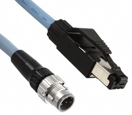 Omron Câble Ethernet Catégorie 5e, Noir, 2m PUR Avec Connecteur