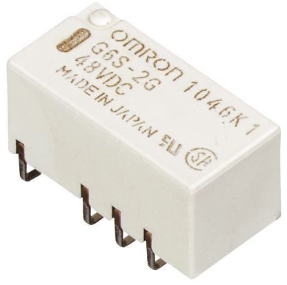 Omron Surface Mount Signal Relay, 9V Dc Coil, 2A Switching Current, DPDT
