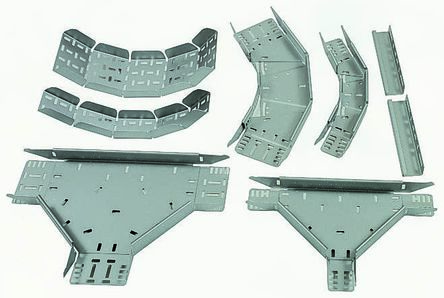 Legrand 桥架配件 重型等径三通, Swifts系列, 75 mmx50mm, 热浸电镀钢制
