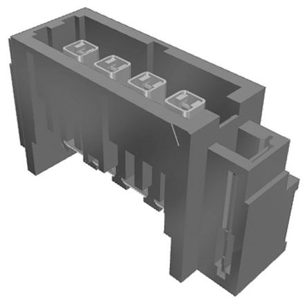 Samtec IP5 Leiterplatten-Stiftleiste Gewinkelt, 4-polig / 1-reihig, Raster 4.0mm, Platine-Platine,