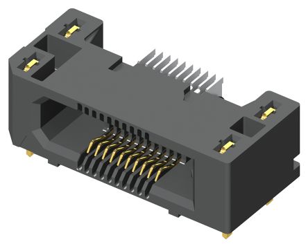 Samtec Connecteur Femelle Pour CI, 40 Contacts, 2 Rangées, 0.5mm, Montage En Surface, Angle Droit