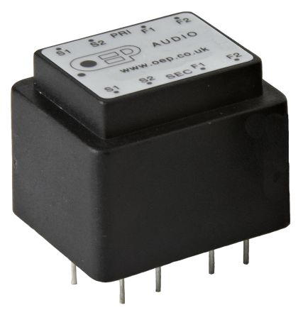 OEP Audio-Transformator, 150 Ω, 600 Ω / 2.5 KΩ, 10 KΩ, 100mW, 20.6Ω / 474Ω Durchsteckmontage 27.94
