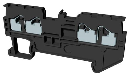 Omron XW5T DIN-Schienen Anschlussklemmenblock Einfach Grau, 1.5mm², 600 V / 15 (UL) A, 17.5 (IEC) A, Einstecken