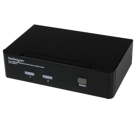 StarTech.com KVM-Switch 2-Port 1 Videoausgänge HDMI 1 Displays USB HDMI 125 X 70 X 40mm