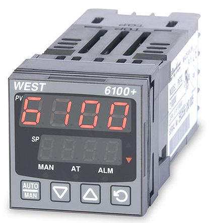 West Instruments PID控制器, P6100+系列, 100 → 240 V ac电源, 继电器，SSR输出, 48 x 48mm