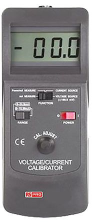 RS PRO CC421-G Strom- Und Spannungskalibrator, +199.9mV Dc / 24mA, ±0,25 % + 1 Digit, ISO-kalibriert