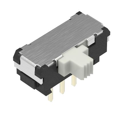 SSSS916900, Switch Slide SPDT Side Slide 0.1A 12VDC 10000Cycles PC Pins Thru-Hole Bulk (25 Items)