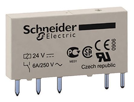 Schneider Electric Harmony Relay RSL Monostabiles Relais, Printrelais 1-poliger Wechsler 6A 24V Dc Spule