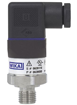 WIKA Sensor De Presión, 0bar → 400bar, G1/4, 8 → 30 V Dc, Salida Analógica, Para Gas, Líquido, IP65