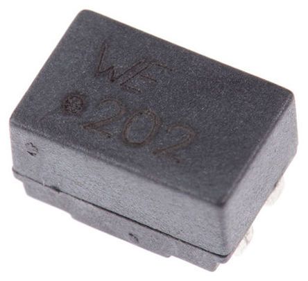 Wurth Elektronik WE-SL2 Stromkompensierte SMD Drossel, 2 X 2 MH / 1 KHz, 2 X 0.42Ω, 600 MA, 9.2 X 6 X 5mm, -40 °C