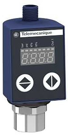 Telemecanique Sensors Telemecanique G1/4 Differenz Druckschalter -1bar Bis -0.08bar, Analog, PNP-Schließer/Öffner 0 → 10 V, Für Luft,