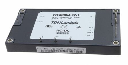 TDK-Lambda Schaltnetzteil, AUS 12V Dc / 25A 300W, EIN 85 → 265V Ac Gekapselt, PCB-Montage