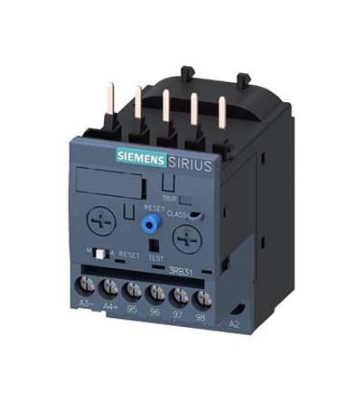 Siemens SIRIUS Innovation 3RB Überlastrelais 0,1 W, 3P 1 Schließer, 1 Öffner / 4 A, 45mm X 72.5mm