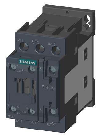 Siemens 接触器, 3RT2系列, 3极, 触点25 A, 触点电压690 V 交流
