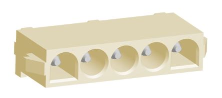 TE Connectivity Universal MATE-N-LOK Leiterplatten-Stiftleiste Gerade, 5-polig / 1-reihig, Raster 6.35mm,