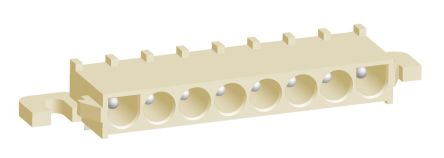 TE Connectivity Universal MATE-N-LOK Leiterplatten-Stiftleiste Gewinkelt, 8-polig / 1-reihig, Raster 6.35mm,