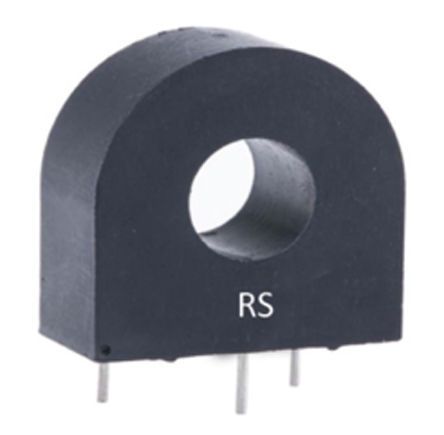 RS PRO Transformador De Corriente, Entrada 125A, Ratio: 1000:1, Ø Int. 14.6mm, Dim. 34,9 X 14,3 X 34,9 Mm