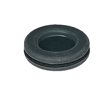SES Sterling Black Polychloroprene 32mm Cable Grommet For Maximum Of 25mm Cable Dia.