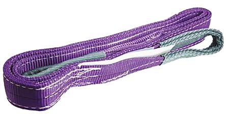 RS PRO , 合成纤维吊装带, 6m长, 50mm宽, 1t直拉负荷, 0.8t安全负荷, 紫色