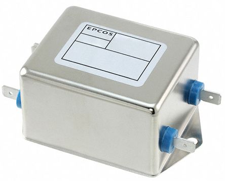 EPCOS Filtro EMC 1 X 2μF, 6A, 250 V Ac/dc, 50 → 60Hz 3,6 X 4 MH, Montaje En Panel, Con Terminales Conector De