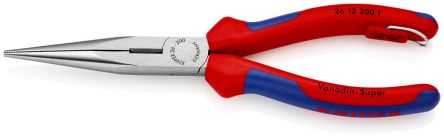 Knipex Long Nose Pliers, 200 Mm Overall, Straight Tip, 73mm Jaw