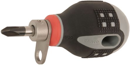 Bahco Phillips Stubby Screwdriver, PH2 Tip, 25 Mm Blade, 83 Mm Overall