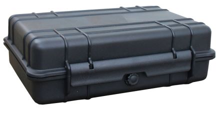 RS PRO Polypropylen Transportkoffer Schwarz, Außenmaße 246 X 175 X 80mm / Innen 235 X 145 X 62mm