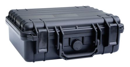 RS PRO Polypropylen Transportkoffer Schwarz, Außenmaße 515 X 415 X 165mm / Innen 485 X 355 X 145mm