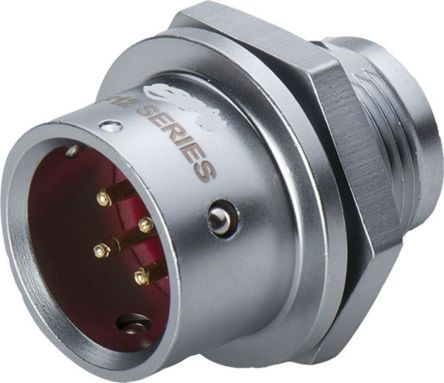 RS PRO Circular Connector, 4 Contacts, Panel Mount, M12 Connector, Plug, Male, IP67
